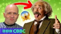 Transformation: Turning into Albert Einstein! | Horrible Science | Behind The Scenes | CBBC