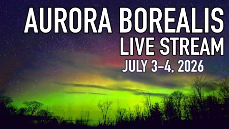 Aurora Borealis at Batchawana Bay, Lake Superior